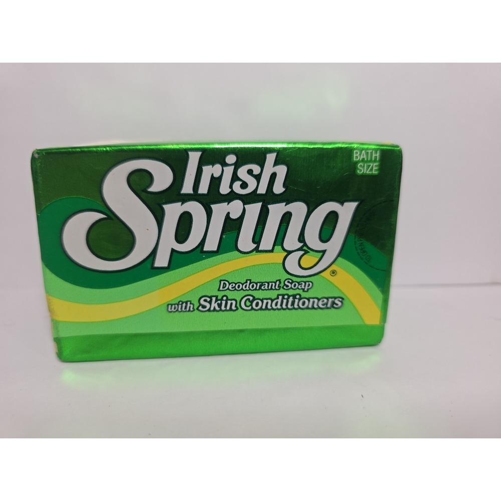 Irish‎ Spring Deodorant Soap Bar Vintage Green Foil  NOS Sealed